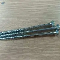 17 . split head white plated wood screws