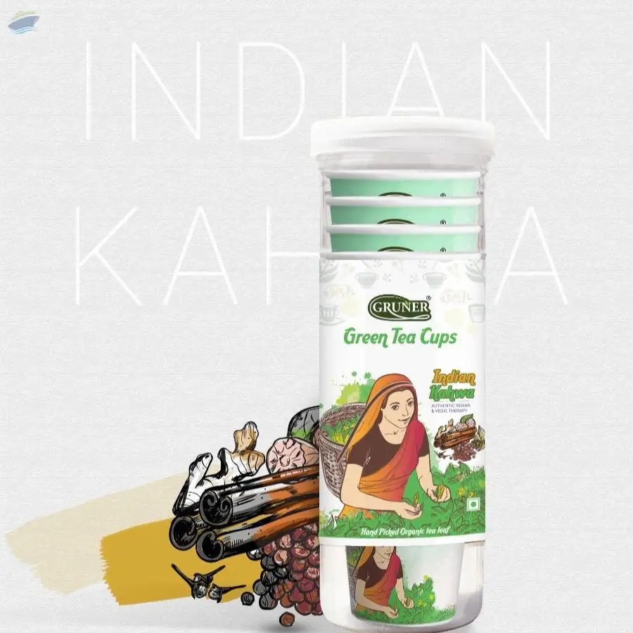 Gruner Green Tea Cups Indian Kahwa