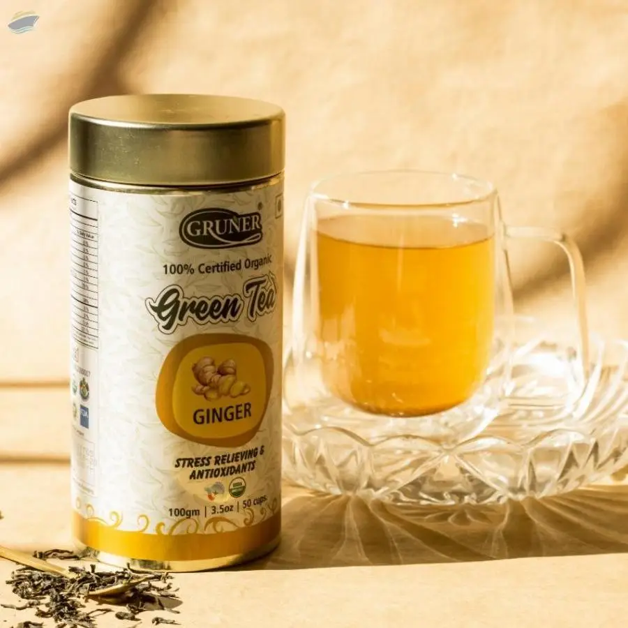 Gruner Green Tea Tin Ginger