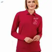 Ladies Printed Full Sleeve Polo T-shirt