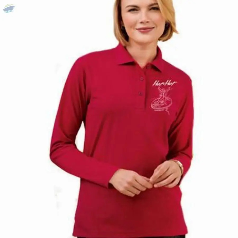 Ladies Printed Full Sleeve Polo T-shirt