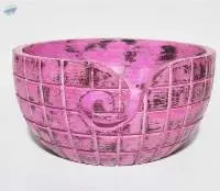 Coloured Wooden Yarn Bowl