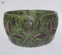 Coloured Wooden Yarn Bowl