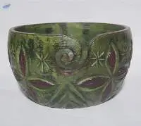 Coloured Wooden Yarn Bowl