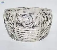 Coloured Wooden Yarn Bowl