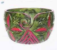 Coloured Wooden Yarn Bowl