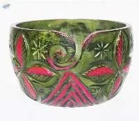 Coloured Wooden Yarn Bowl