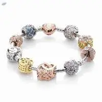 Charm Bracelet With Arcadio Rose Heart