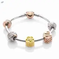 Charm Bracelet With Arcadio Rose Heart
