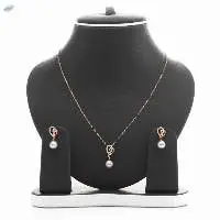 Open Heart Freshwater Hanging Pearl Pendant