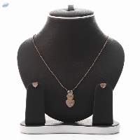 Eternal Heart Elegance Drop Pendant Necklace