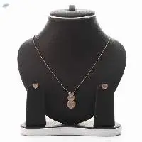 Eternal Heart Elegance Drop Pendant Necklace