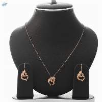 Mother's Love Pendant Necklace And Earrings Set