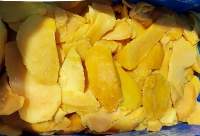 Frozen mango slices