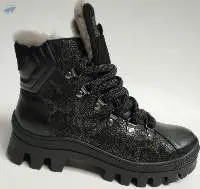 Furry Leather Boots