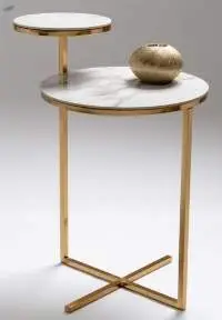 Metal Round Accent Table