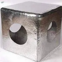 Aluminum Square Stool Metal Modern Side Table