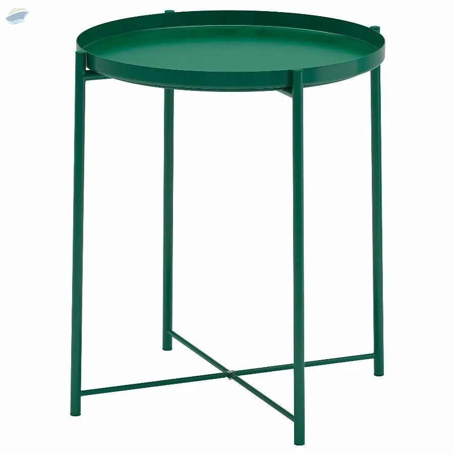 Metal Round Tray With Stand