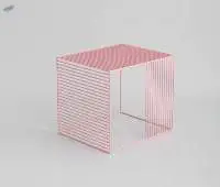 Wire Side Metal Square Table