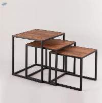 Wooden Square Coffee Table Sets Of 3