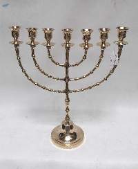 Brass Menorah, 9-light Candelabra
