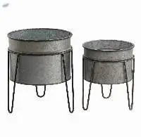 Galvanized Garden Planter Outdoor Planter