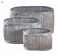 Outdoor Galvanized Oval Planter Manufacturer
