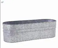 Oval Galvanized Garden Planter Manufacturer