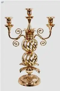 Brass Candelabra Unique Design  