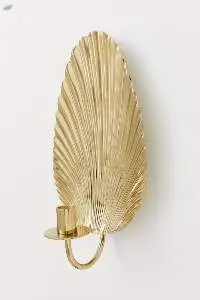 Metal Leaf Sconce 