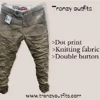 Double Button Brown Trouser
