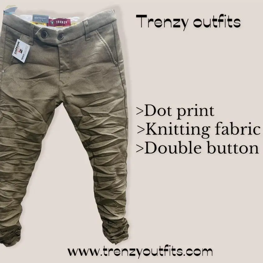 Double Button Brown Trouser