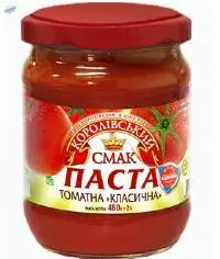 Tomato Paste 25%. Packing Glass Jar 480 Gr