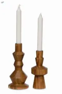 Wooden Candle Holders