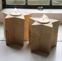 Wooden Tea Light Holder
