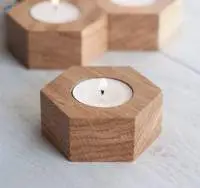 Wooden Tea Light Holder