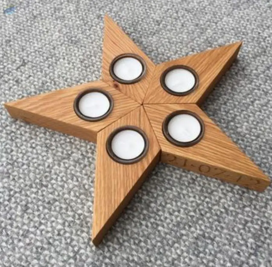 Wooden Tea Light Holder