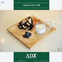 Square Wood Plate