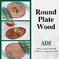 Round Wood Plate