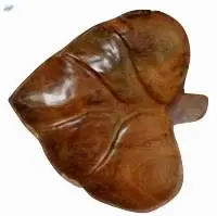 Top Quality Love Leaf Plate Teak Wood
