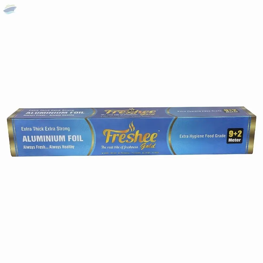 Freshee Aluminium Foil Roll9+ 2 mtr (14 Mic)Gold