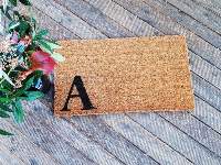 A Letter Family Coir Doormat