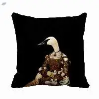 Miss Duck Throw Pillow / Cushion