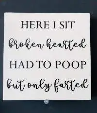 Poop Bathroom Wall Accessory / Wall Painting