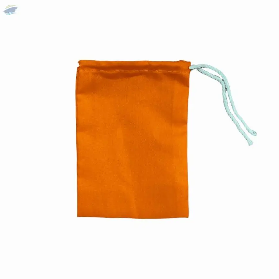 Orange Drawstring Bag
