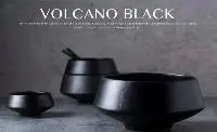 Volcano Black Dinnerware