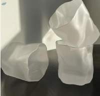 Handmade Frosting White Irregular Tumbler