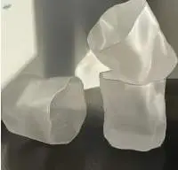 Handmade Frosting White Irregular Tumbler