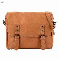 Goat Waxy Leather 12 Inch Laptop Messenger Bag