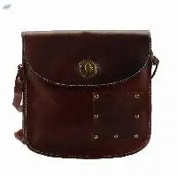 Buff Oily Leather Crossbody Sling Bag For Women
